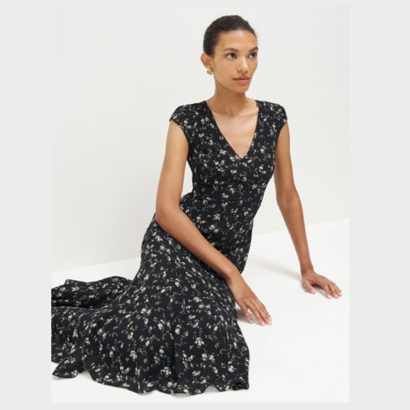 Reformation * Baden Dress * Black - Picture 3 of 10